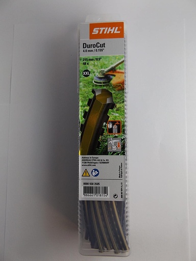 [0000-930-3505] Fil de coupe ovale 4, mm x 22