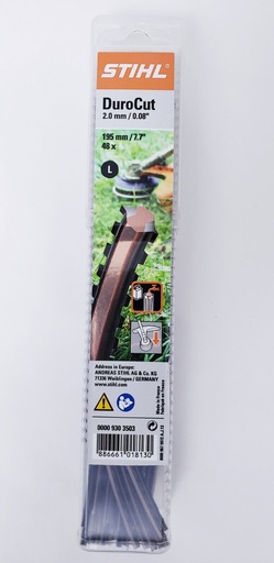 [0000-930-3503] Fil de coupe ovale 2, mm x 19