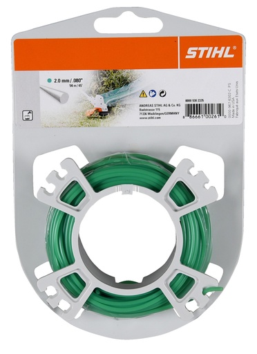 [0000-930-2416] STIHL ronde en geruisloze maaidraad 2.0 mm x 14 m