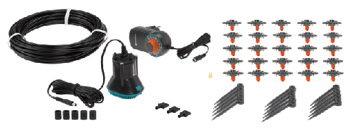 [GAR-1407-20] Set GARDENA pour l'arrosage entièrement automatique des jardinières