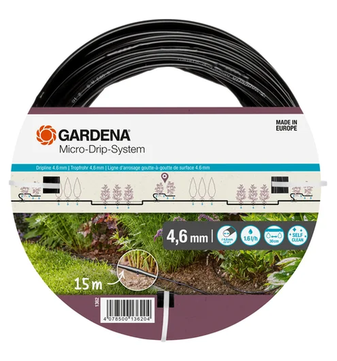 [GAR-1362-20] GARDENA Bovengrondse druppelbuis 4,6 mm (3/16")