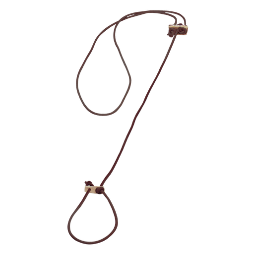 [FRI-35411-01] Laisse de chien à l'épaule ronde - cuir brun