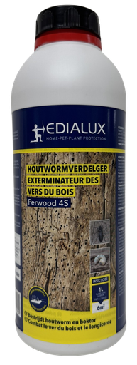 [EDIA-1103078045] Edialux PERWOOD 4S Houtwormverdelger - 1 L
