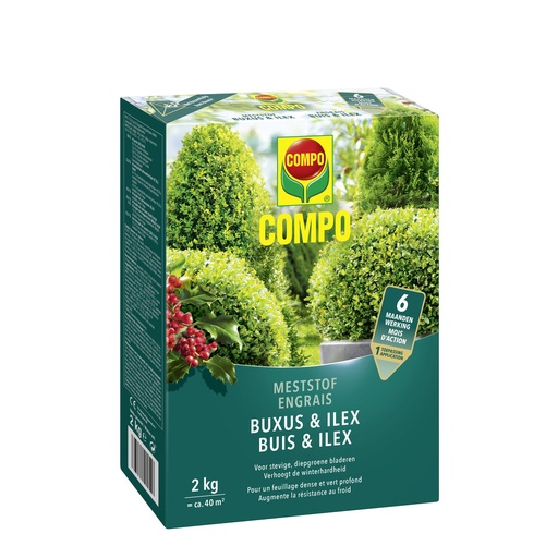 [COM1572602017] COMPO Meststof Buxus & Ilex - 2 kg