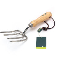 [12-007784] PETITE FOURCHE A MAIN DENTS RONDES - inoxydable