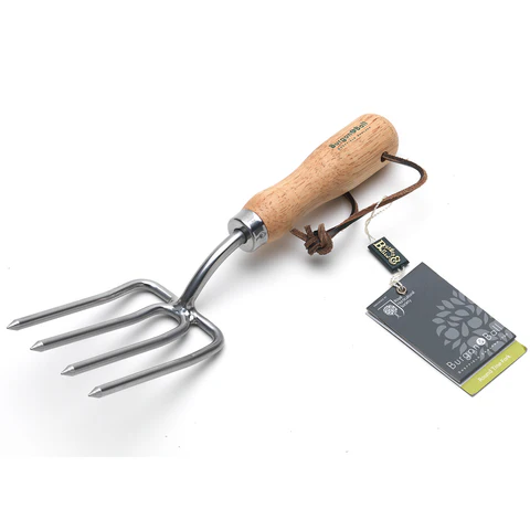 [12-007784] PETITE FOURCHE A MAIN DENTS RONDES - inoxydable