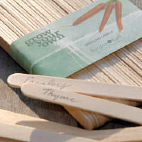 [12-007920] Houten plantetiketten