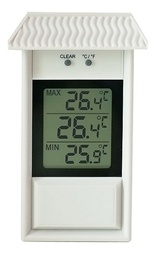 [12-007510] Elektronische min-max thermometer - 132 x 80 mm - wit
