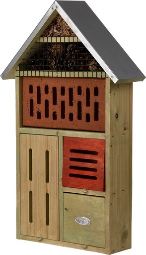 [ESC-WA23] INSECTENHOTEL MET STEEN XL