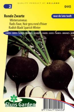 [01-000445] Zwarte rammenas RONDE ZWARTE - ca 750 z