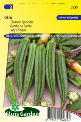 [01-000235] OKRA CLEMSON SPINELESS - ca 30 z
