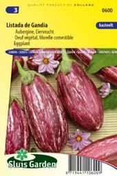 [01-000600] Aubergine of eierplant LISTADA DE GANDIA - ca. 23z