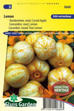 [01-000660] Komkommer LEMON CHRISTAL APPLE - ca 15 z