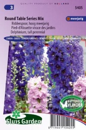 [01-005405] Delphinium cultorum ROUND TABLE SERIES mix - ca 130 z
