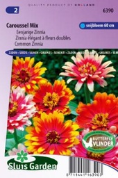 [01-006390] Zinnia elegans CAROUSSEL mix - ca 100 z