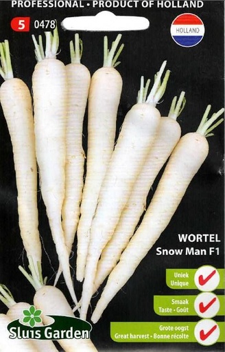 [01-000478] Wortelen SNOW MAN F1 - ca 400 z