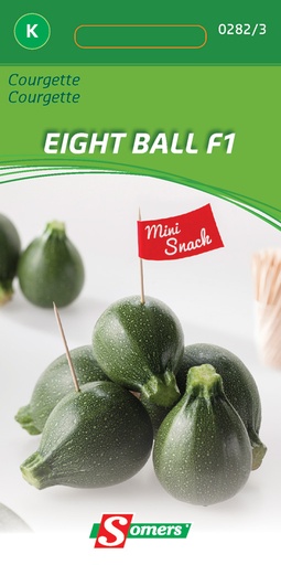 [03-002823] Courgette ronde EIGHT BALL F1 - ca 7 z
