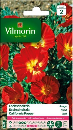 [03-000140] Eschscholzia californica ROOD - ca 1,5 g