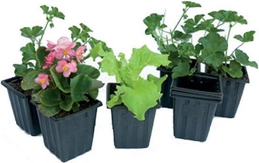 [MUL-778-0275] Plastic plantenpotjes 7 x 7 x 8 - 25 st
