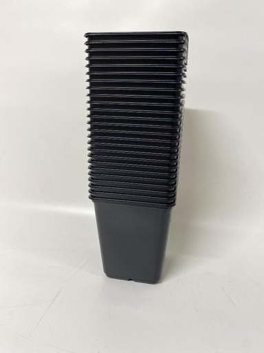 [MUL-101011] PLASTIC PLANTPOTJES vierkant 10x10x11 cm - 25 st