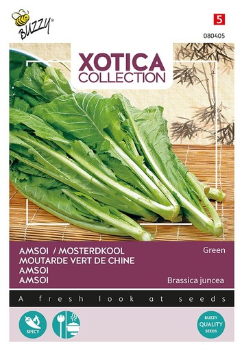 [02-080405] Xotica Groene Amsoi of Mosterdkool - ca 3g