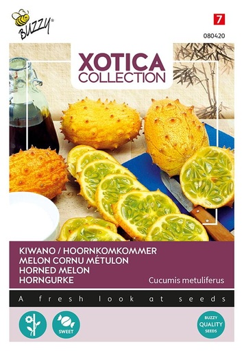 [02-080420] Cucumis metuliferus KIWANO - ca 10 s