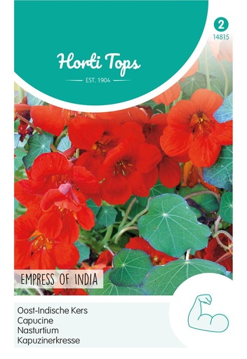 [02-014815] Tropaeolum majus nanum EMPRESS OF INDIA - ca 3 g
