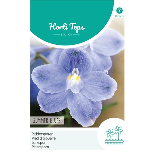 [02-142595] Delphinium SUMMER BLUES - ca. 25 zaden