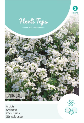 [02-015275] Arabis of randjesbloem Scheefkelk Snowball - ca 0,25g