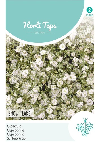 [02-015363] Gypsophila, Gipskruid Snow Flake dubbelbloemig wit - ca 0,25 g