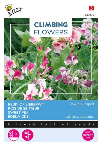 [02-080934] Lathyrus odoratus UNWIN STRIPED - ca 4 g