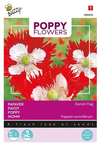 [02-080856] Papaver somniferum DANISH FLAG - ca 0,75 g