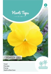 [02-015175] Viola tricolor maxima Zwitserse Reuzen CORONATION GOLD - ca 125 z