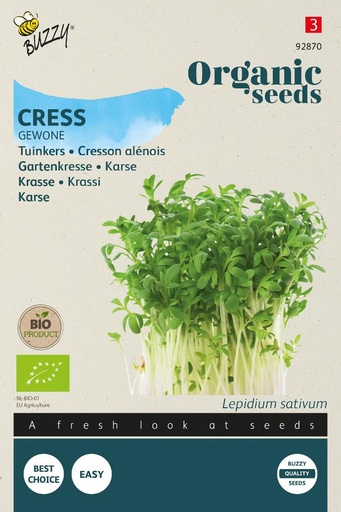 [02-092870] Tuinkers GEWONE (BIO) - ca 10 g