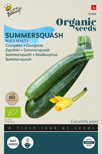 [02-092960] Bio - Courgette BLACK BEAUTY - ca. 2 g