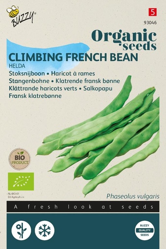 [02-093046] Bio - Haricots à rames à couper HELDA - ca 15 g