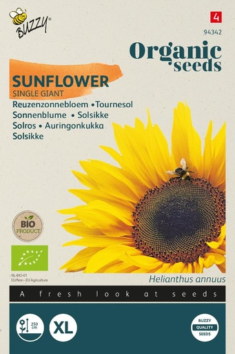 [02-094342] ###Zonnebloem GIGANTEUS (BIO) - ca. 3 g