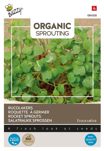 [02-084058] Kiemgroenten RUCOLAKERS (BIO) - ca 30 g