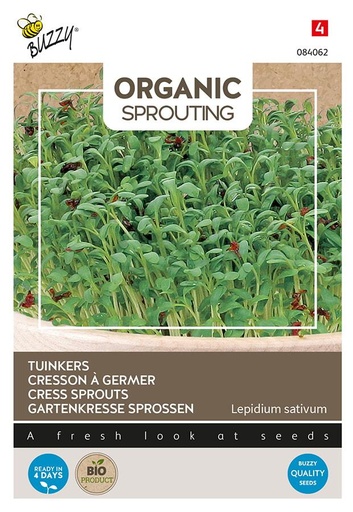 [02-084062] Kiemgroenten TUINKERS (BIO)- ca 30 g