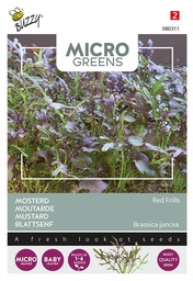 [02-080311] Microgreens MOSTERD RED FRILLS - ca 1 g