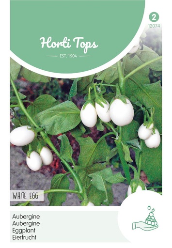 [02-012074] Aubergine of eierplant WHITE EGGS - ca. 0,2 g