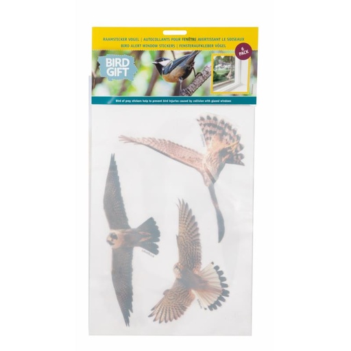 [12-889380] Oiseaux autocollant de fenêtre - 6 pc