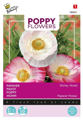 [02-080851] Papaver SHIRLEY mix - ca 1 g