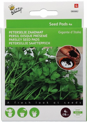 [02-080882] Bladpeterselie seedpads GIGANTE D'ITALIA - 4x8 cm