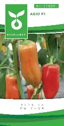 [04-000391] Puntpaprika AGIO F1 (Hongaarse paprika) - ca 10 z