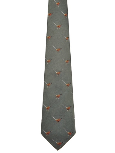 [DUB-9882-09] TIE SILK MADDEN OLIVE