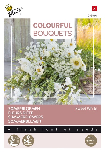 [02-083060] Mélange de fleurs indigènes blanc - ca 5 g