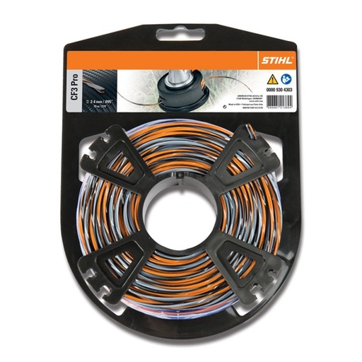 [0000-930-4313] STIHL hightech maaidraad CF3 PRO kruisvormig 2.4mm x 212m