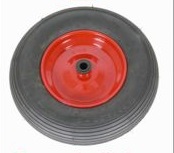 [ALT-WS8VG00A] KRUIWAGENWIEL MET BINNENBAND EN STALEN VELG 400X100
