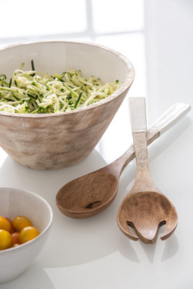 [JOL-1620] Kom Mango Hout Wit Large